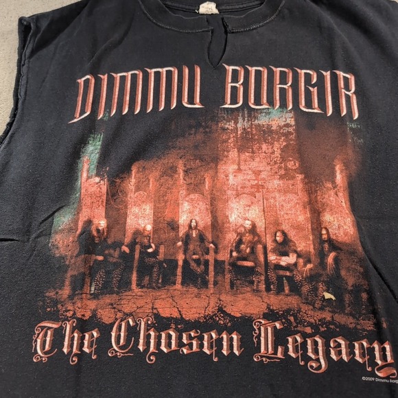 Dimu Borgir The Chosen Legacy Black Metal Rock Band Shirt Large Black 2009 - Picture 2 of 8